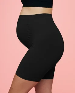 Momkind Gravid shorts m. støttefunktion Sort - M