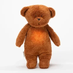 Moonie økologisk brummende bjørn m. Lampe - caramel natur