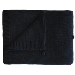 Mushie Babytæppe Dots Dark Navy