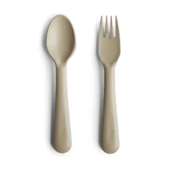 Mushie Fork & spoon - vanilla