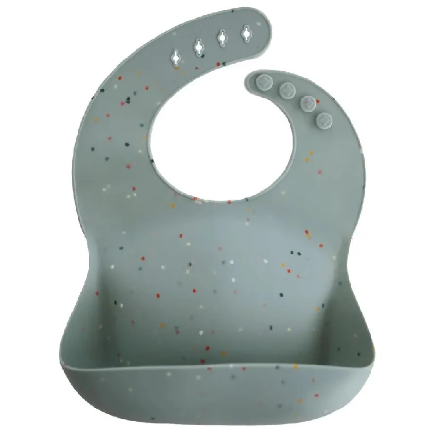 Mushie Hagesmæk Cambridge Blue Confetti