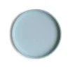Mushie Klassisk Skridsikker Silikone Tallerken Powder Blue
