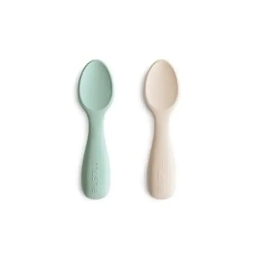 Mushie Korte Babyskeer 2 - Pak Cambridge Blue/Shifting Sand