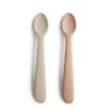 Mushie Silikone Babyskeer 2 - Pak Blush/Shifting Sand