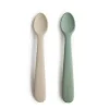 Mushie Silikone Babyskeer 2 - Pak Cambridge Blue/Shifting Sand