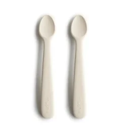 Mushie Silikone Babyskeer 2 - Pak Ivory