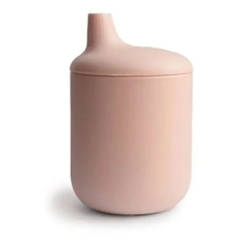 Mushie Silikone Sippy Kop Blush
