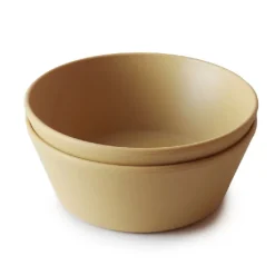 Mushie Skål Mustard 2 pcs
