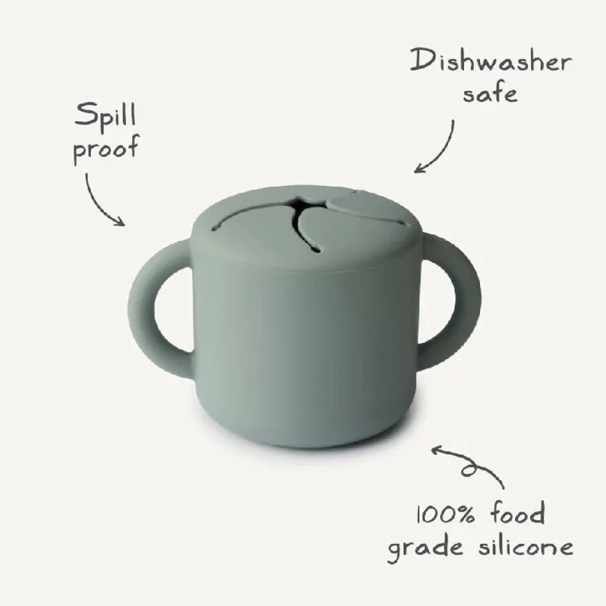Mushie Snack Cup - powder blue