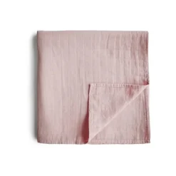 Mushie Swaddle Rose Vanilla