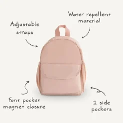 Mushie Toddler Backpack - Blush