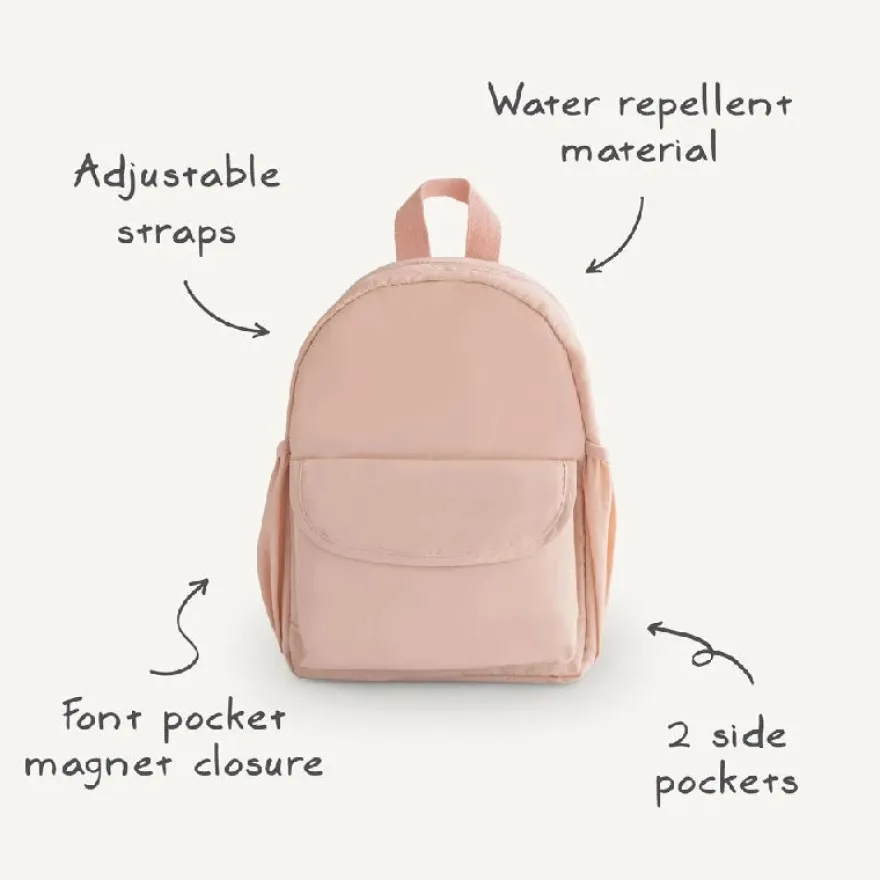 Mushie Toddler Backpack - Fog