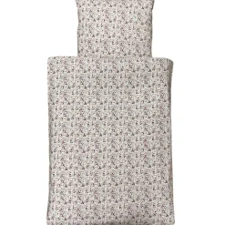 NM baby sengelinned - dess. 1101 m/ rosa farvede blomster