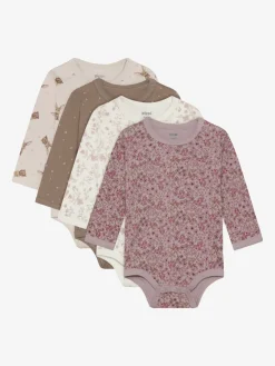 Pippi Langærmet Body 4 stk - Violet Ice