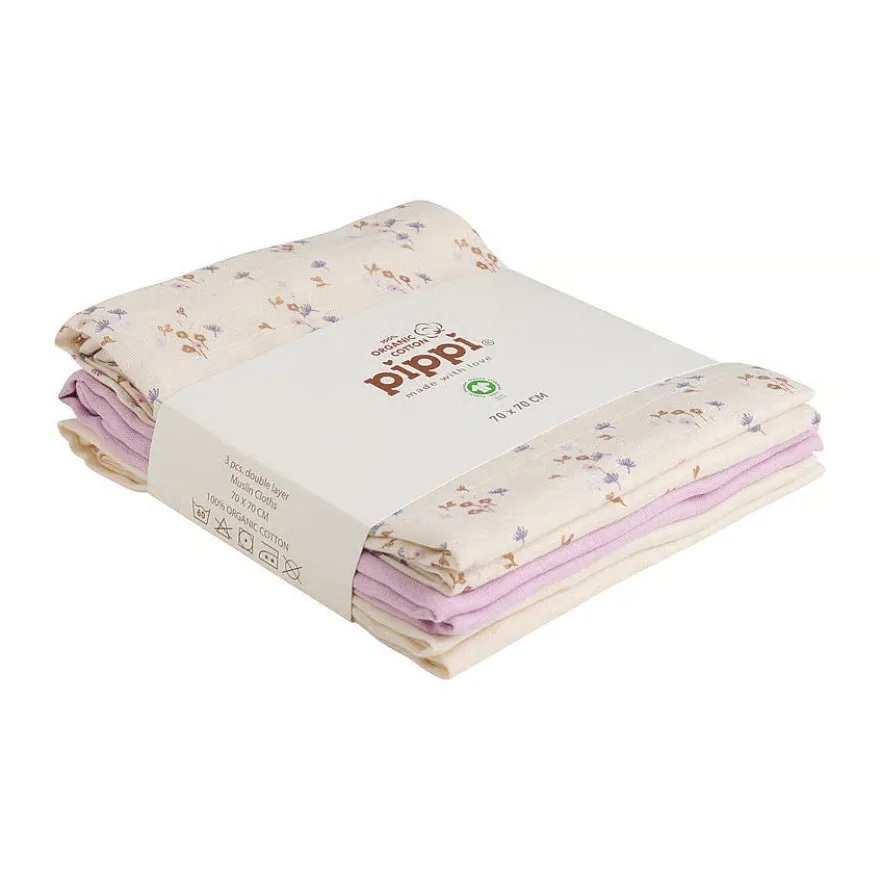 Pippi Stofbleer 3-pak - Burnished Lilac