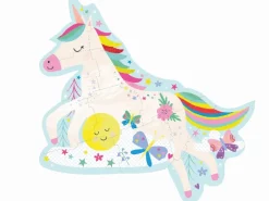Puslespil m. formet motiv & æske 12 brikker - Rainbow Unicorn