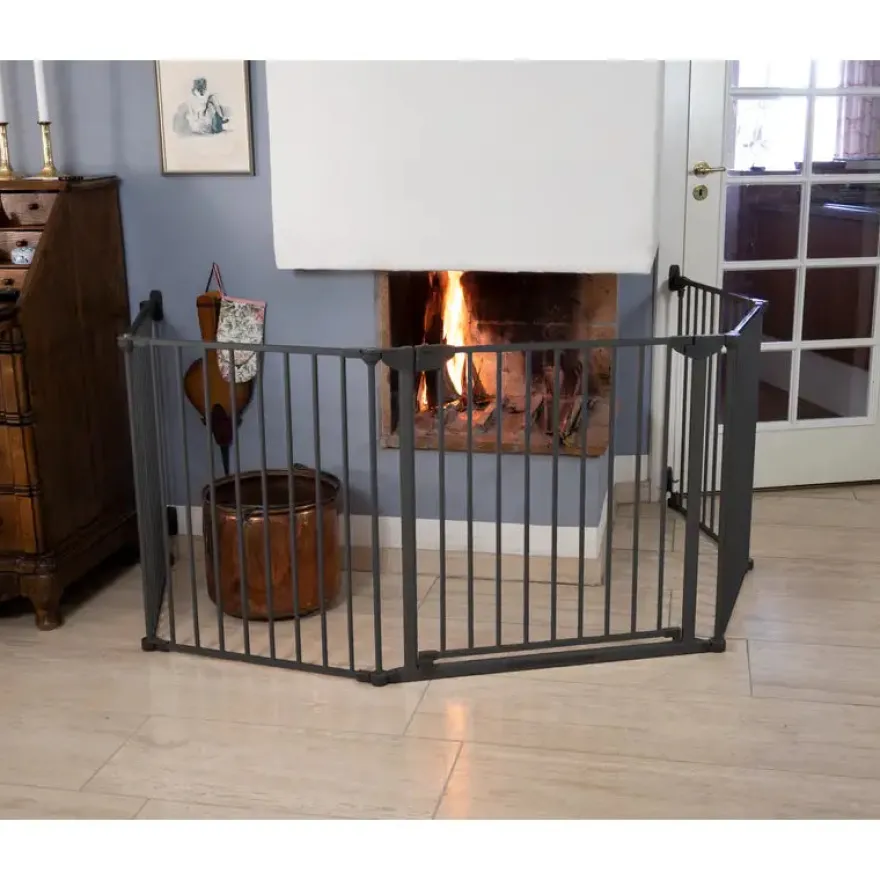 Safe & Care - Skruemonteret sikkerhedsgitter - 90-330 cm - GRÅ