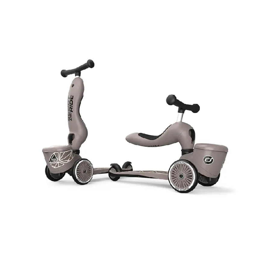 Scoot and Ride Highway Kick 1 LS - Brown Lines