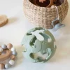 Tiny Tot Silikone Bold Baby Støvet Grøn